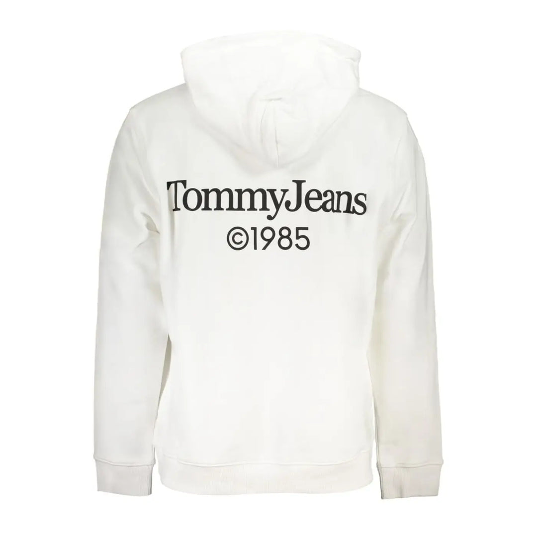 Tommy Hilfiger White Cotton Men’s Sweatshirt with Hood
