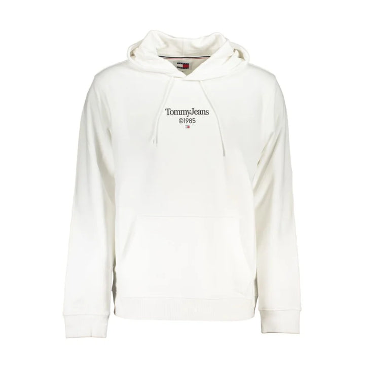 Tommy Hilfiger White Cotton Men’s Sweatshirt with Hood