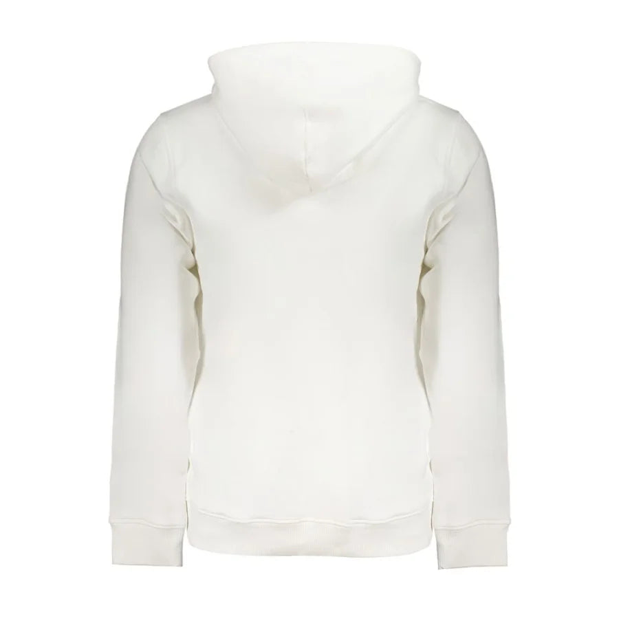Tommy Hilfiger White Cotton Men’s Sweatshirt Hoodie