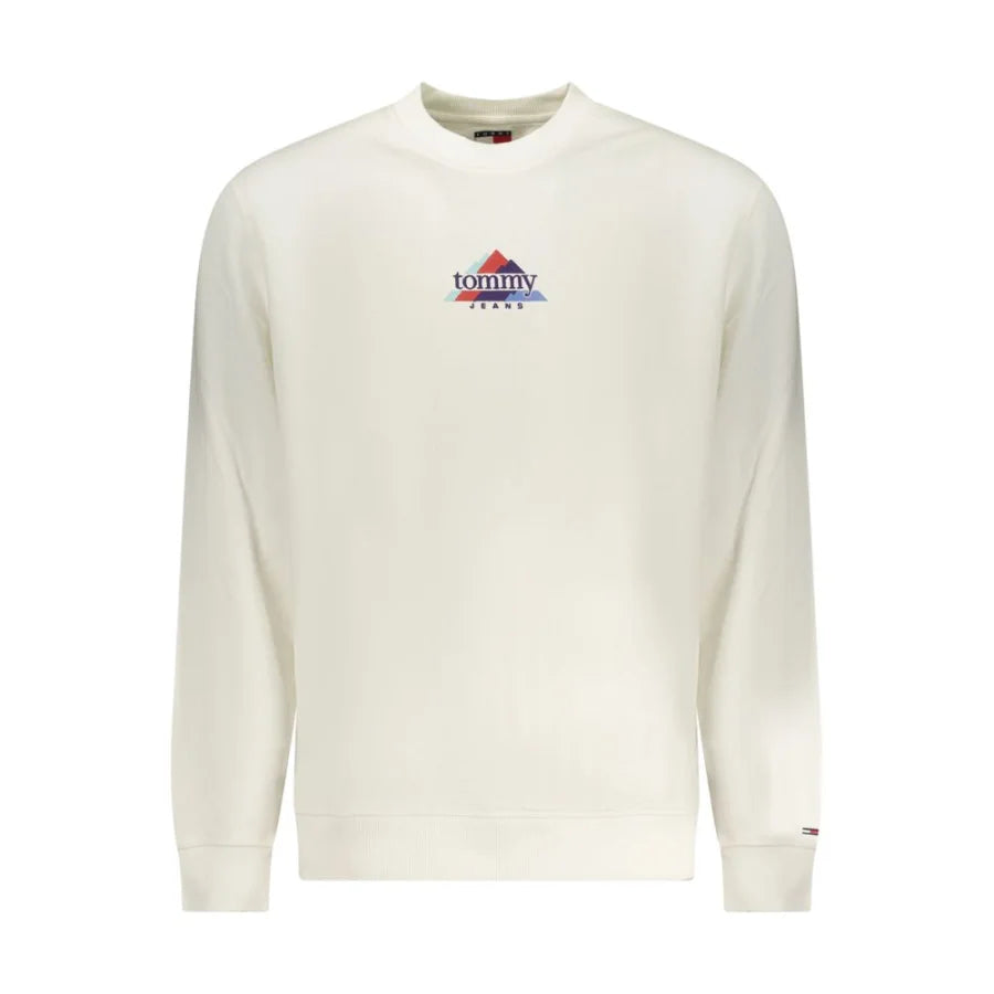 Tommy Hilfiger White Cotton Men’s Sweatshirt