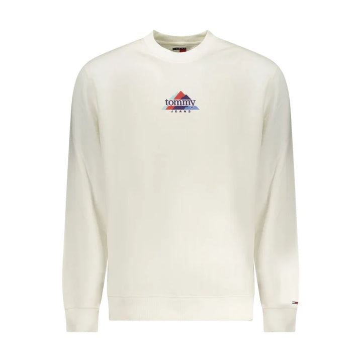 Tommy Hilfiger White Cotton Men’s Sweatshirt