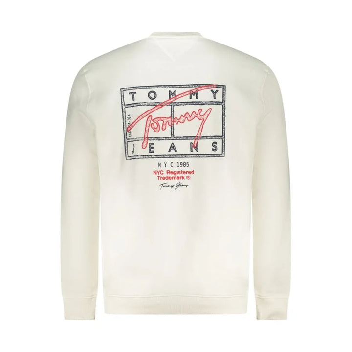 Tommy Hilfiger White Cotton Men’s Sweatshirt