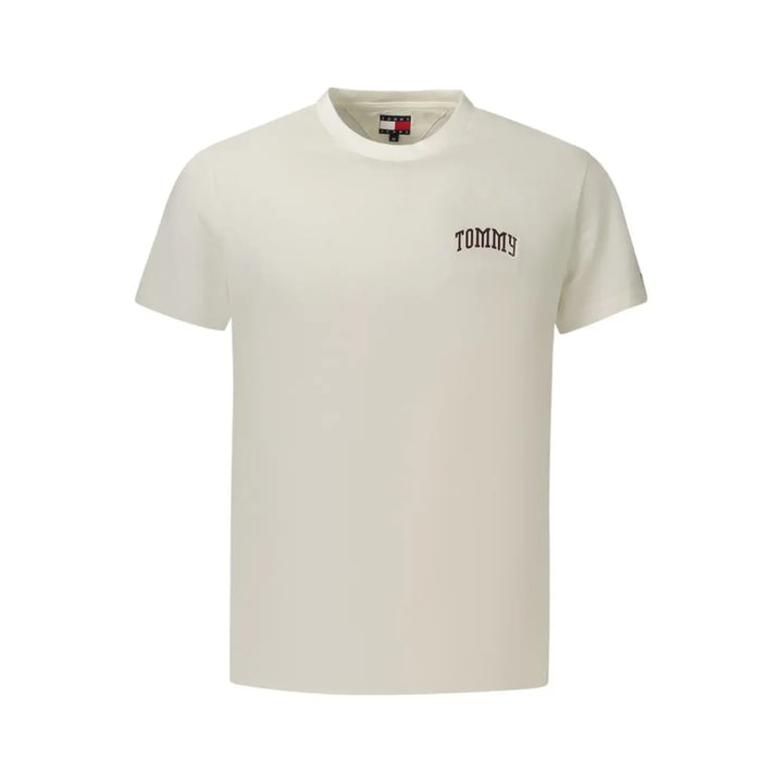 Tommy Hilfiger White Cotton Mens T-shirt