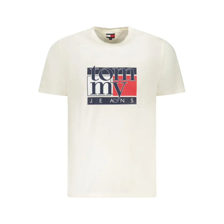 Tommy Hilfiger White Cotton Men’s T-Shirt