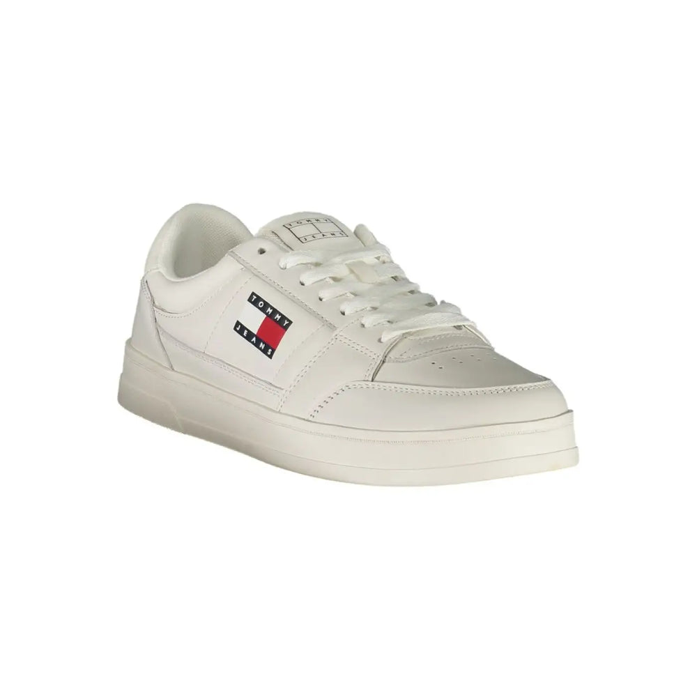 Tommy Hilfiger White Leather Men Sneaker
