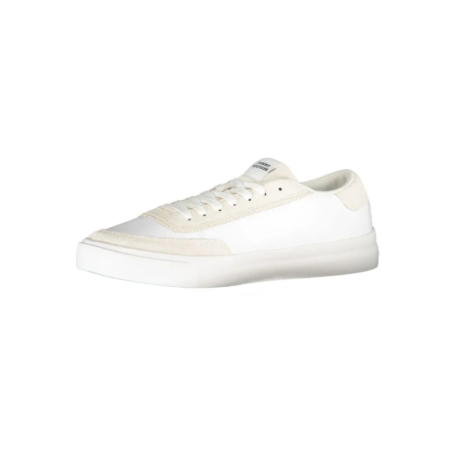 Tommy Hilfiger White Leather Men Sneaker
