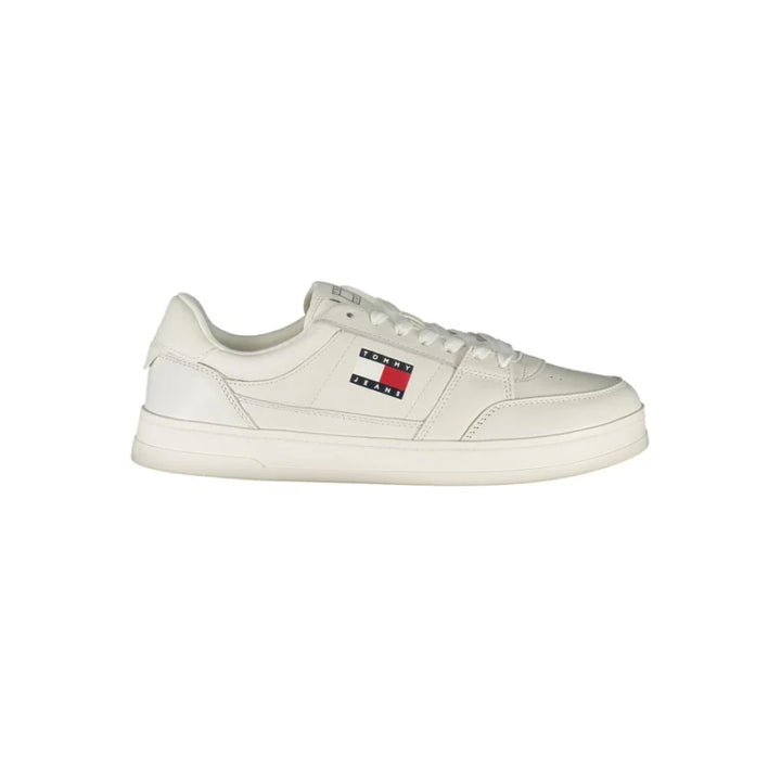 Tommy Hilfiger White Leather Men Sneaker