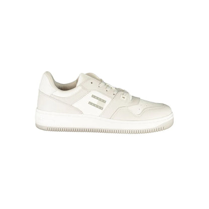 Tommy Hilfiger White Leather Sneakers Iconic Sporty Chic Style