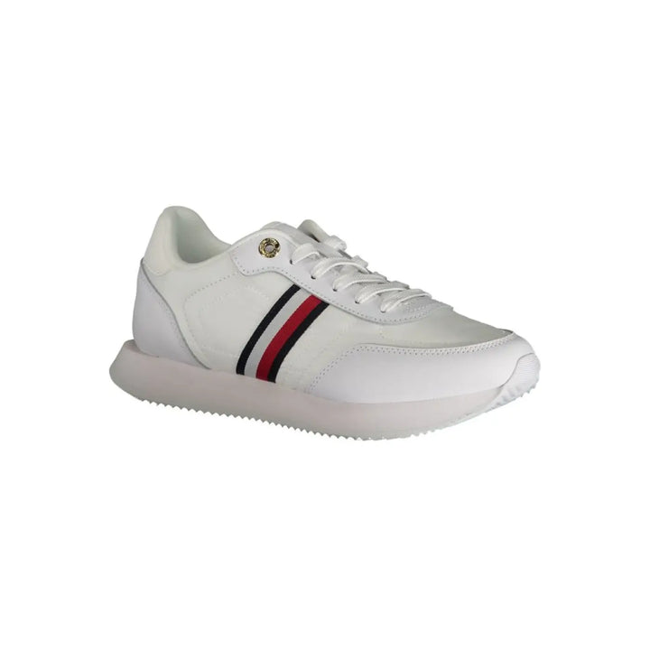 Tommy Hilfiger White Leather Women Sneaker