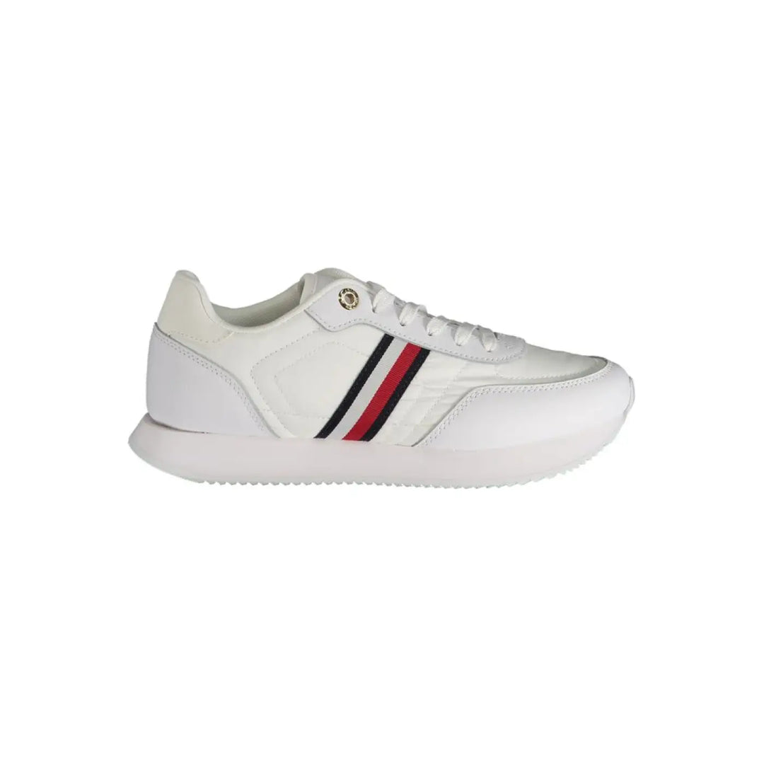 Tommy Hilfiger White Leather Women Sneaker