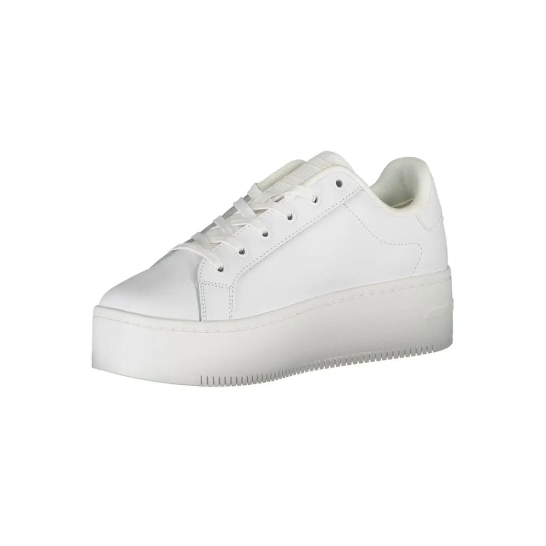 Tommy Hilfiger White Leather Women Sneaker