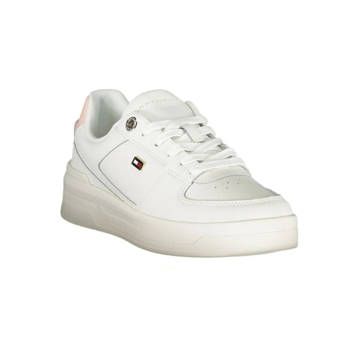 Tommy Hilfiger White Leather Women Sneaker
