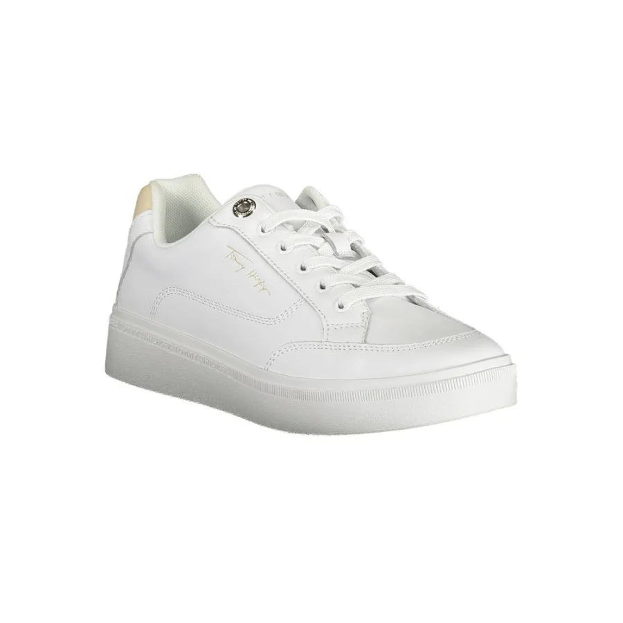 Tommy Hilfiger White Leather Women Sneaker