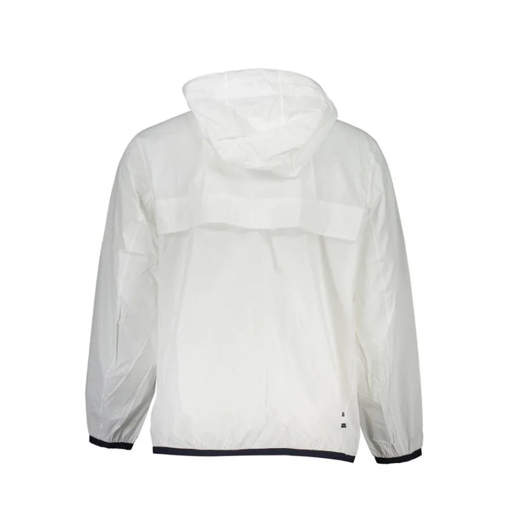 Tommy Hilfiger White Nylon Men’s Waterproof Jacket