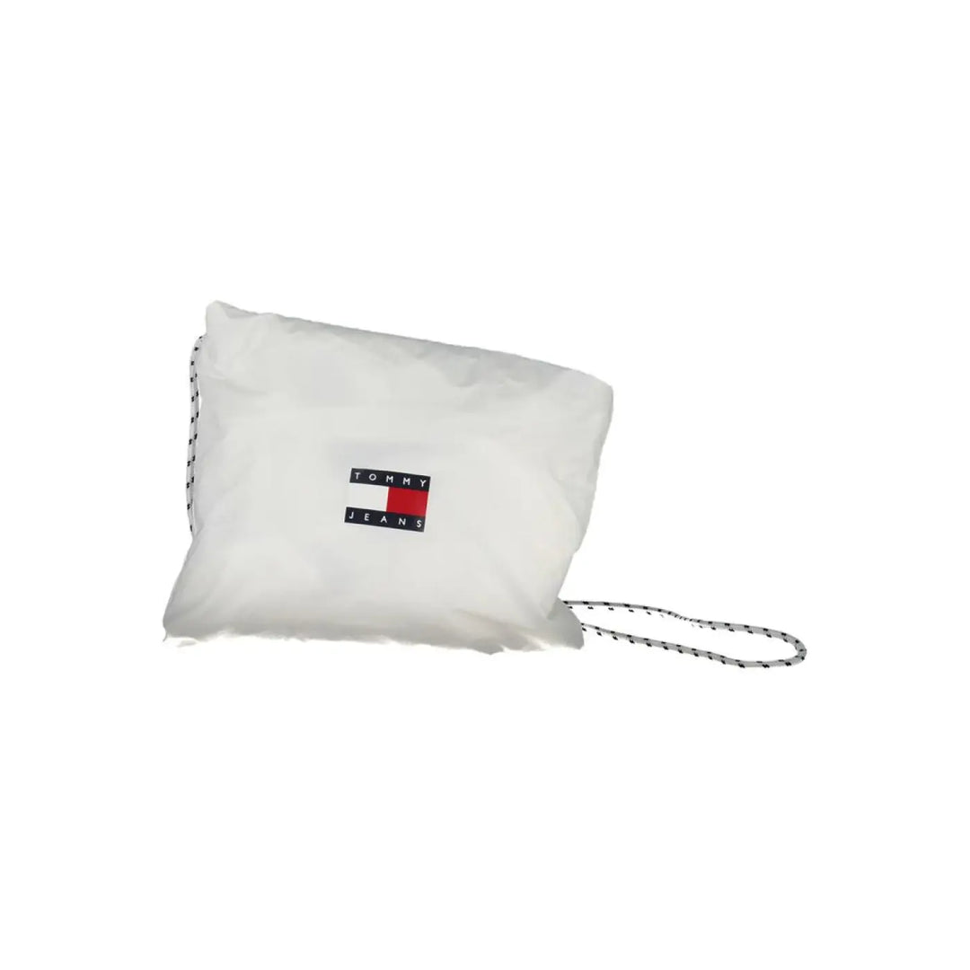 Tommy Hilfiger White Nylon Men’s Waterproof Jacket