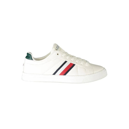 Tommy Hilfiger White Polyester Athletic Sneakers