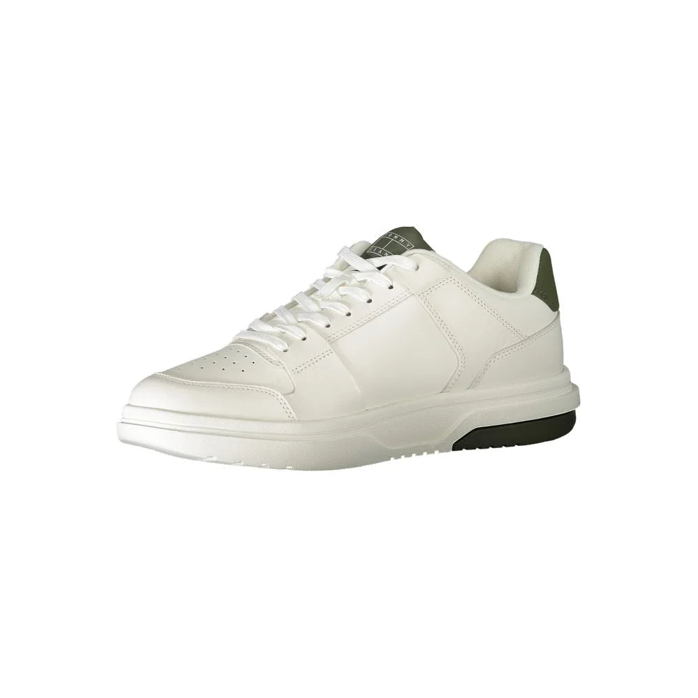 Tommy Hilfiger White Polyester Athletic Sneakers