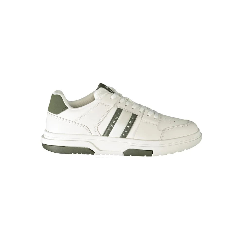 Tommy Hilfiger White Polyester Athletic Sneakers