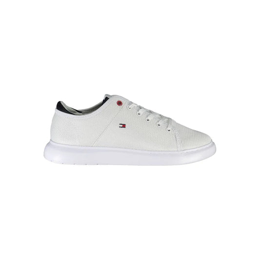 Tommy Hilfiger White Polyester Men Sneaker