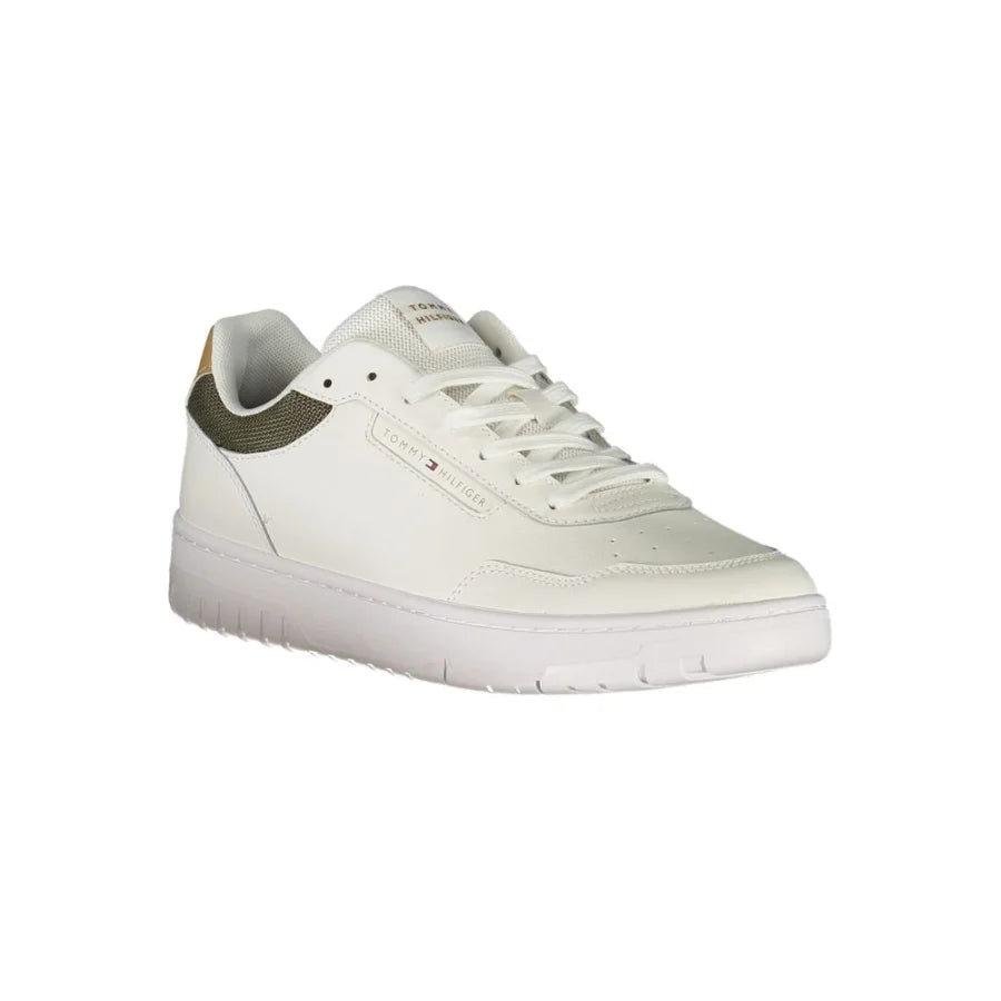 Tommy Hilfiger White Polyester Men Sneaker