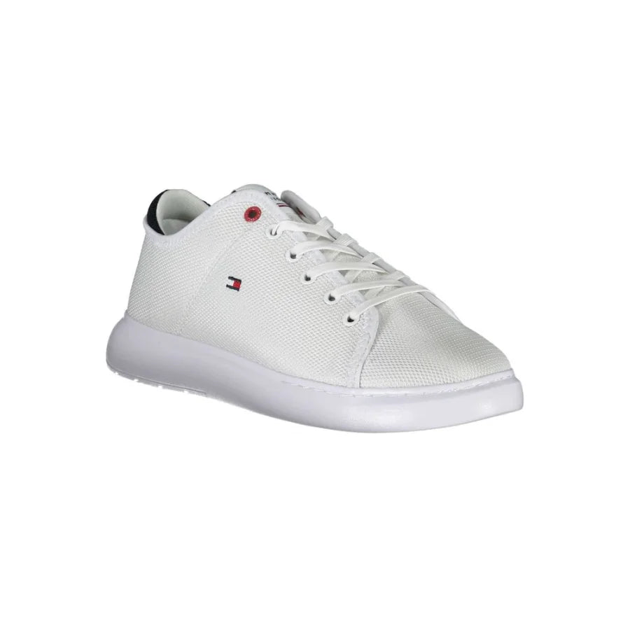 Tommy Hilfiger White Polyester Men Sneaker