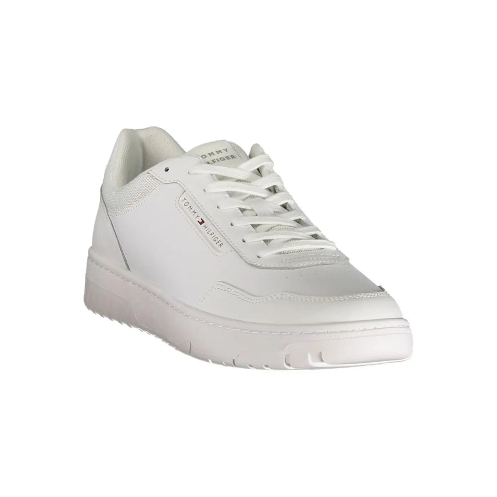 Tommy Hilfiger White Polyurethane Men Sneaker