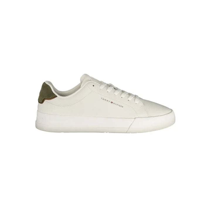 Tommy Hilfiger White Polyurethane Men Sneaker