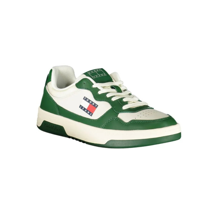 Tommy Hilfiger White Polyurethane Men Sneaker