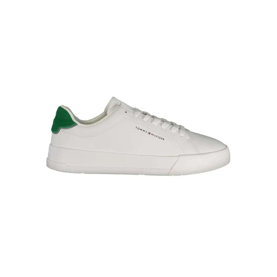 Tommy Hilfiger White Polyurethane Men Sneaker