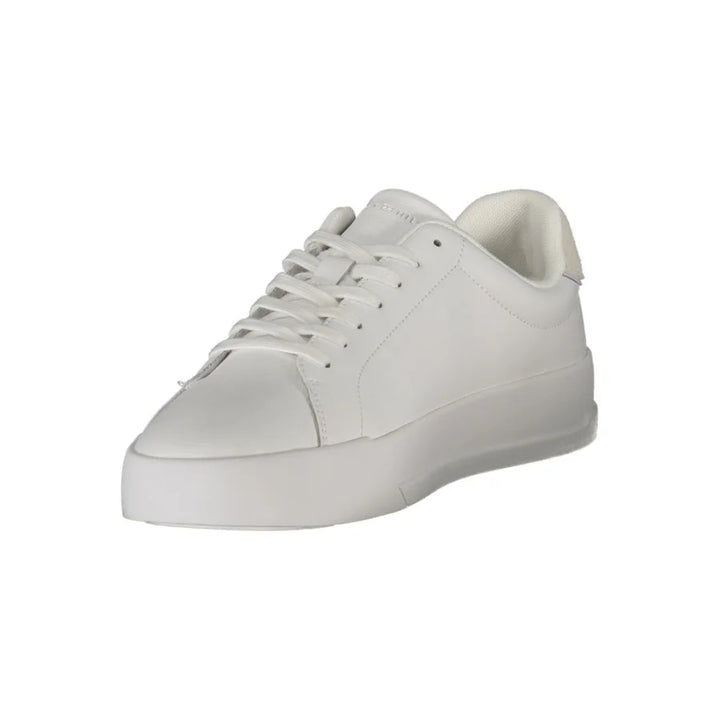 Tommy Hilfiger White Polyurethane Men Sneaker
