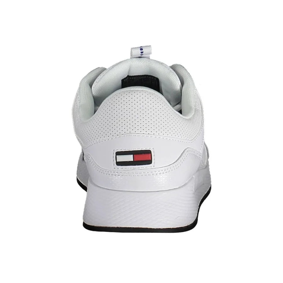 Tommy Hilfiger White Polyurethane Men Sneaker