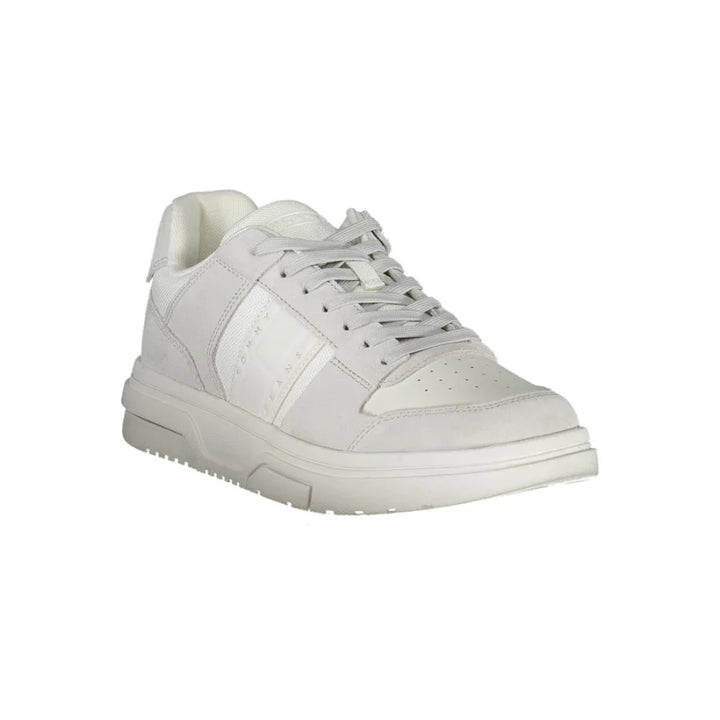 Tommy Hilfiger White Polyurethane Men Sneaker