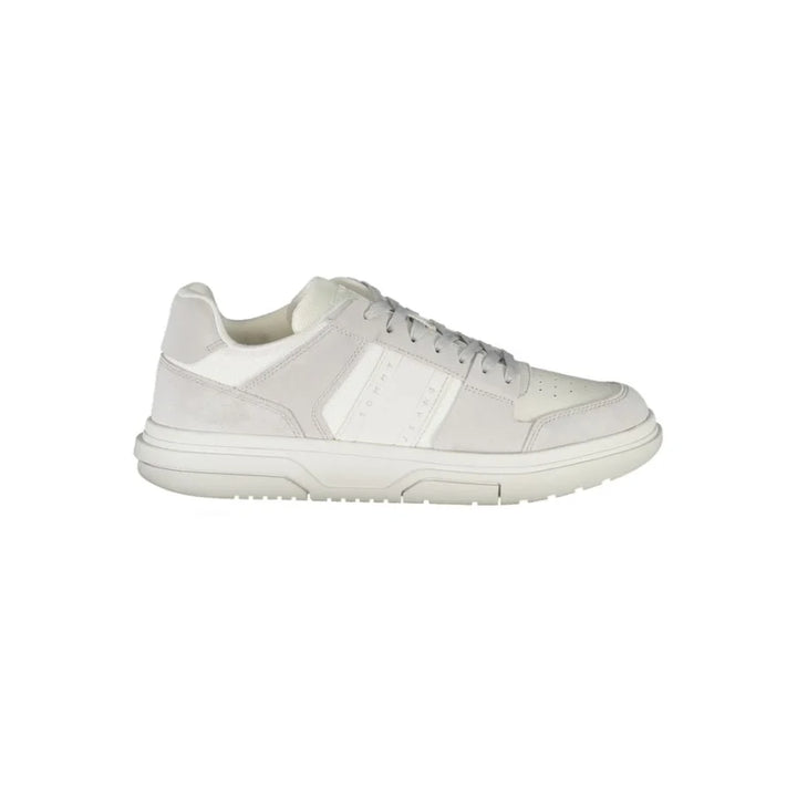 Tommy Hilfiger White Polyurethane Men Sneaker