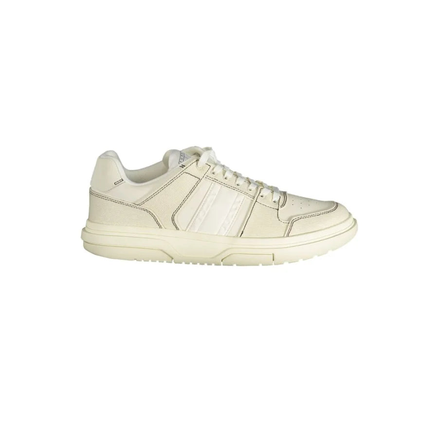 Tommy Hilfiger White Polyurethane Men Sneaker
