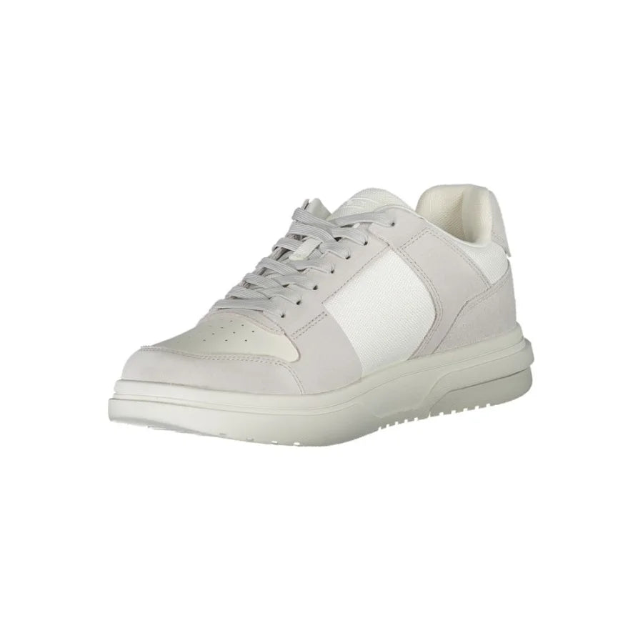 Tommy Hilfiger White Polyurethane Men Sneaker