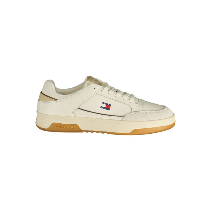 Tommy Hilfiger White Polyurethane Men’s Sneaker