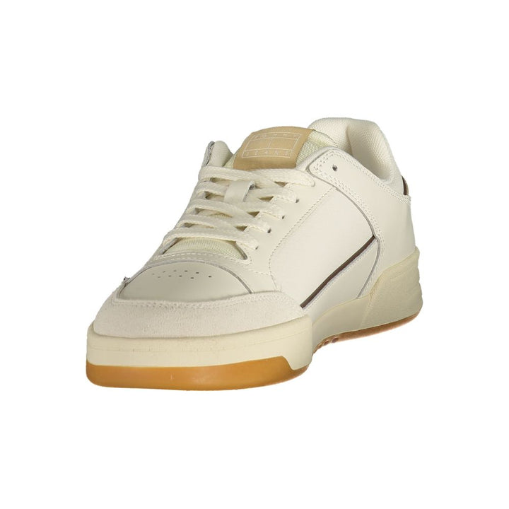 Tommy Hilfiger White Polyurethane Men’s Sneaker
