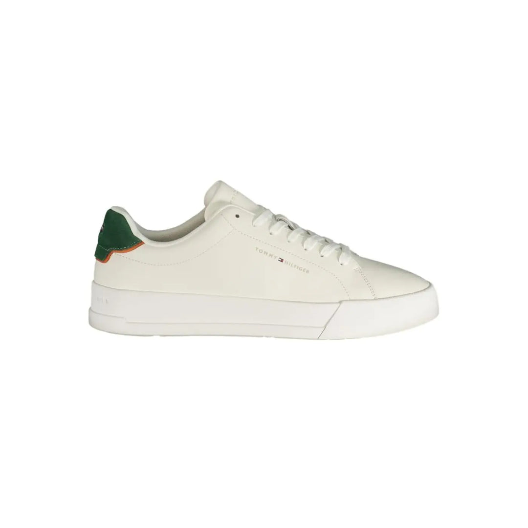 Tommy Hilfiger White Polyurethane Men’s Sneaker