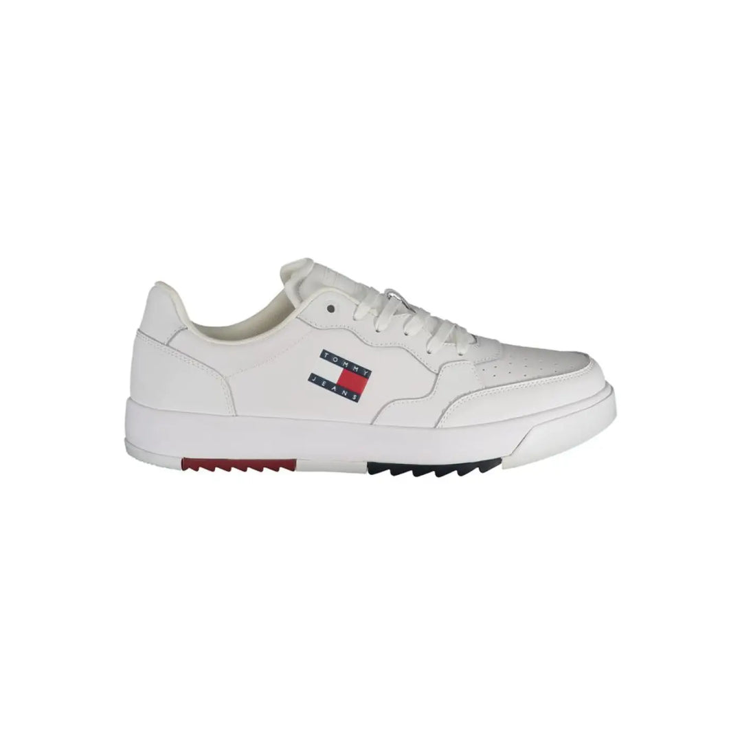 Tommy Hilfiger White Polyurethane Men’s Sneaker
