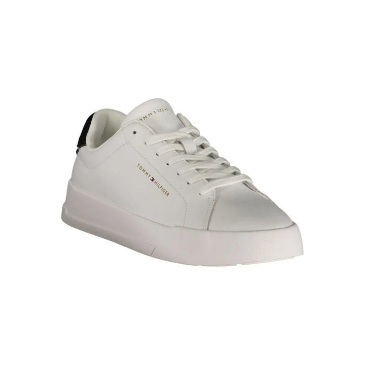 Tommy Hilfiger White Polyurethane Men’s Sneaker