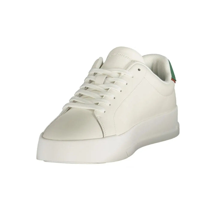 Tommy Hilfiger White Polyurethane Men’s Sneaker