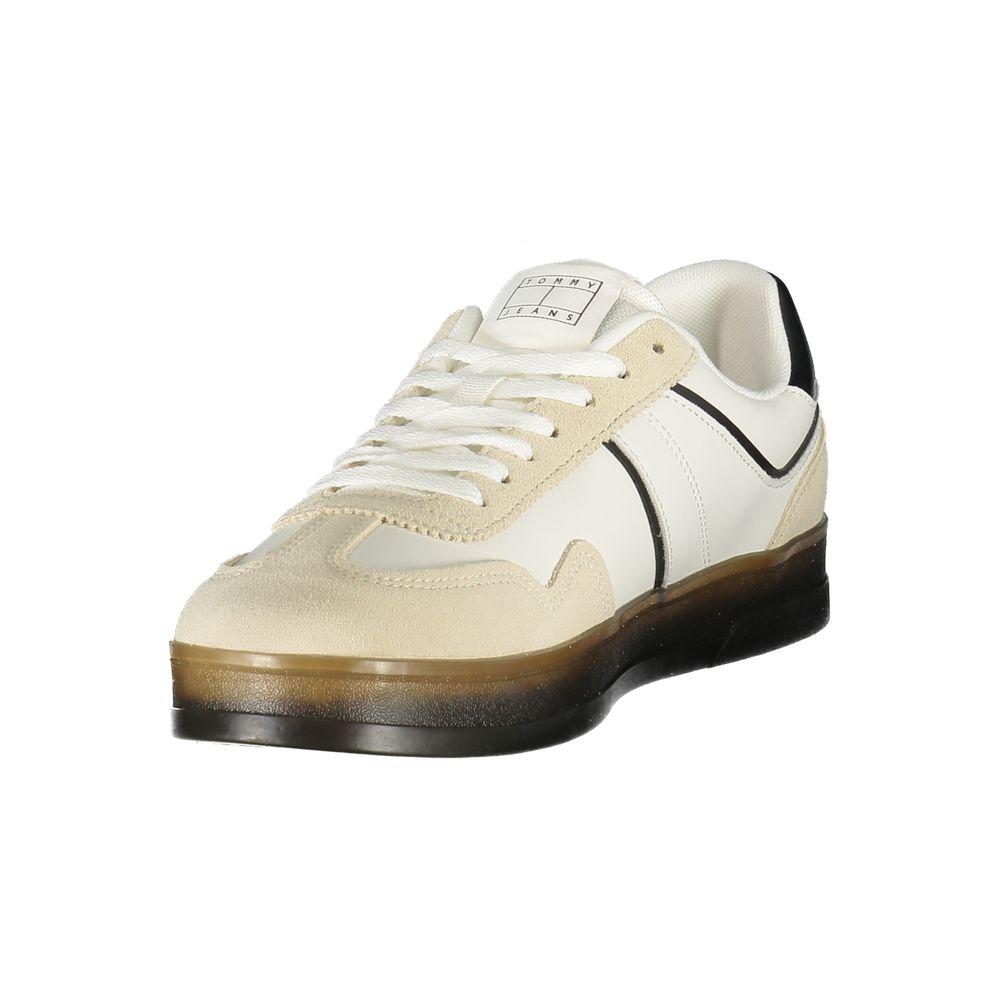 Tommy Hilfiger White Polyurethane Men’s Sneaker