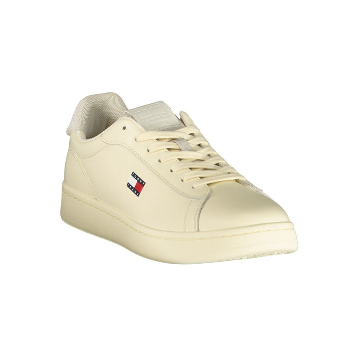 Tommy Hilfiger White Polyurethane Men’s Sneaker