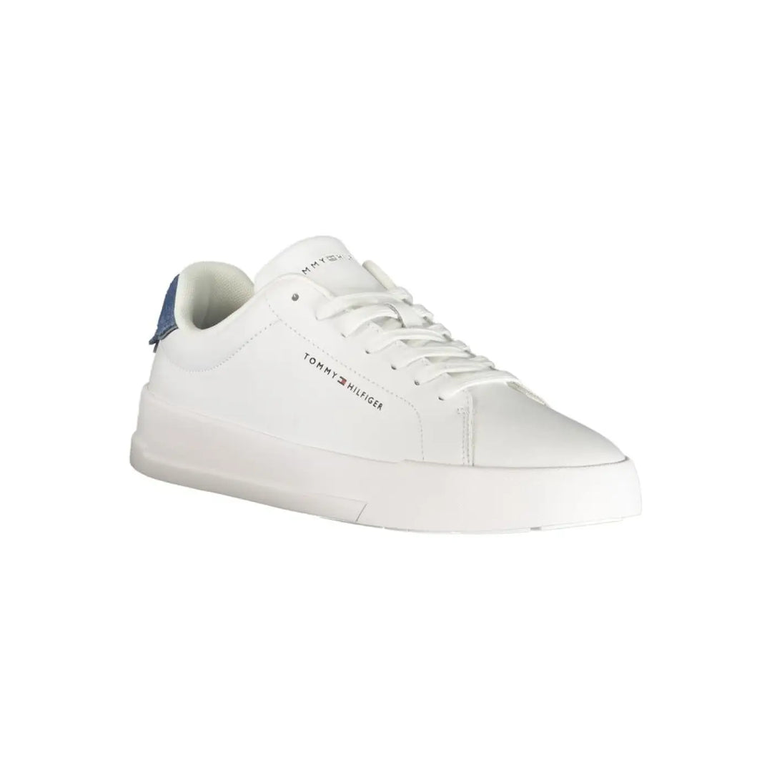 Tommy Hilfiger White Polyurethane Men’s Sneaker