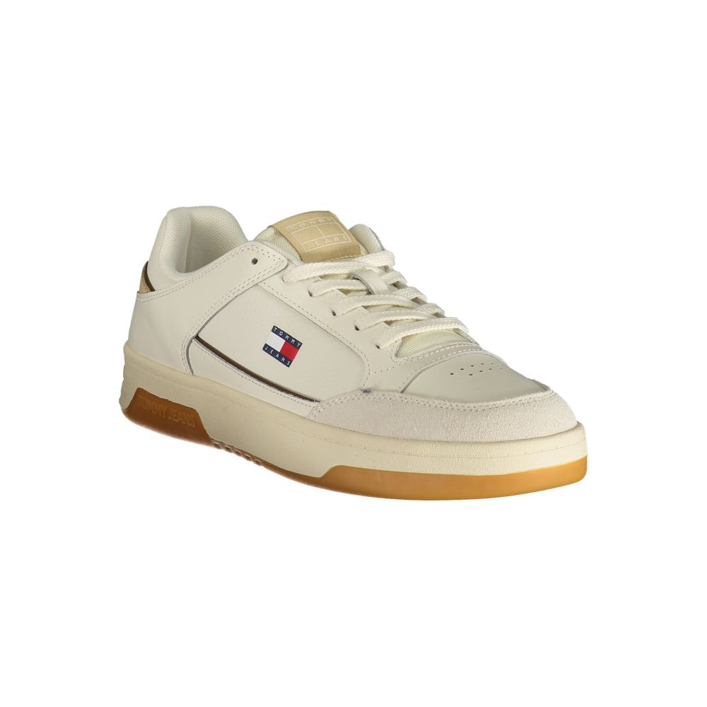 Tommy Hilfiger White Polyurethane Men’s Sneaker
