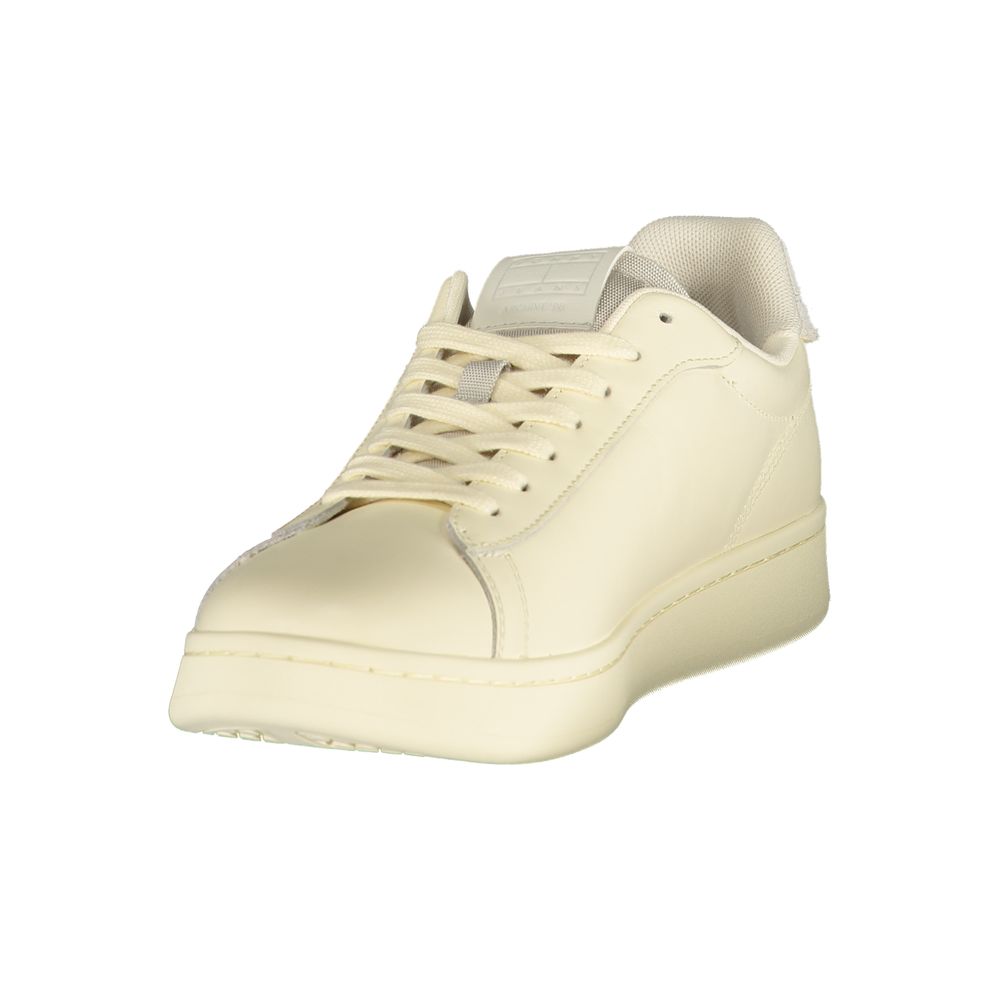 Tommy Hilfiger White Polyurethane Men’s Sneaker