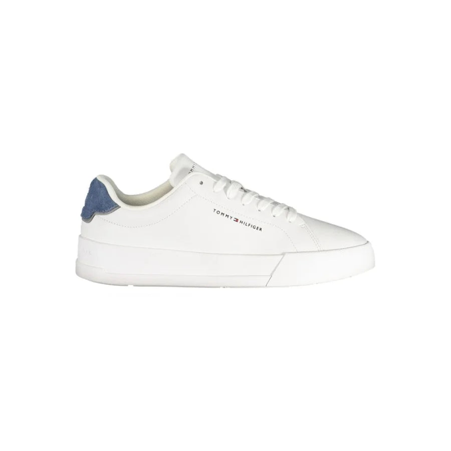 Tommy Hilfiger White Polyurethane Men’s Sneaker