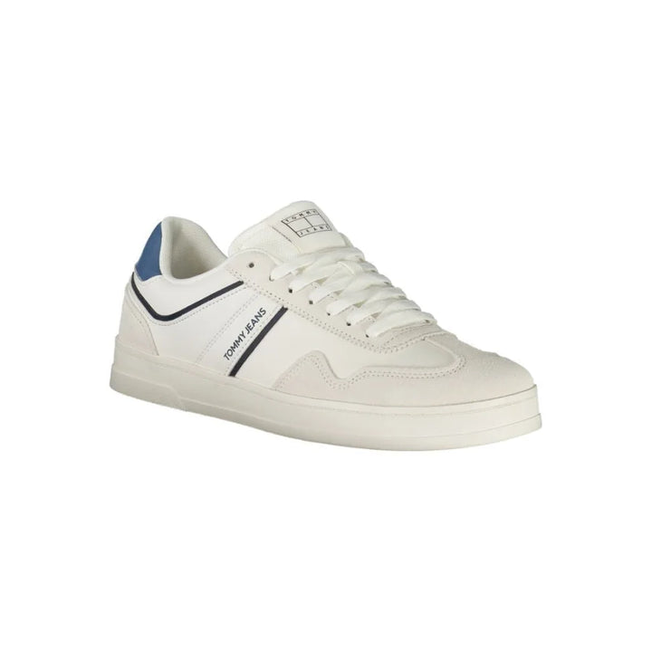 Tommy Hilfiger White Polyurethane Men’s Sneaker