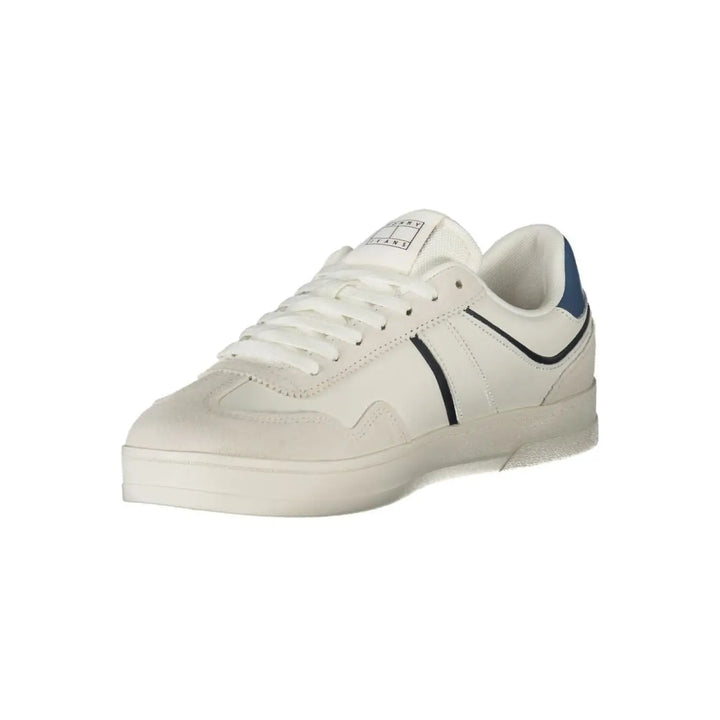 Tommy Hilfiger White Polyurethane Men’s Sneaker