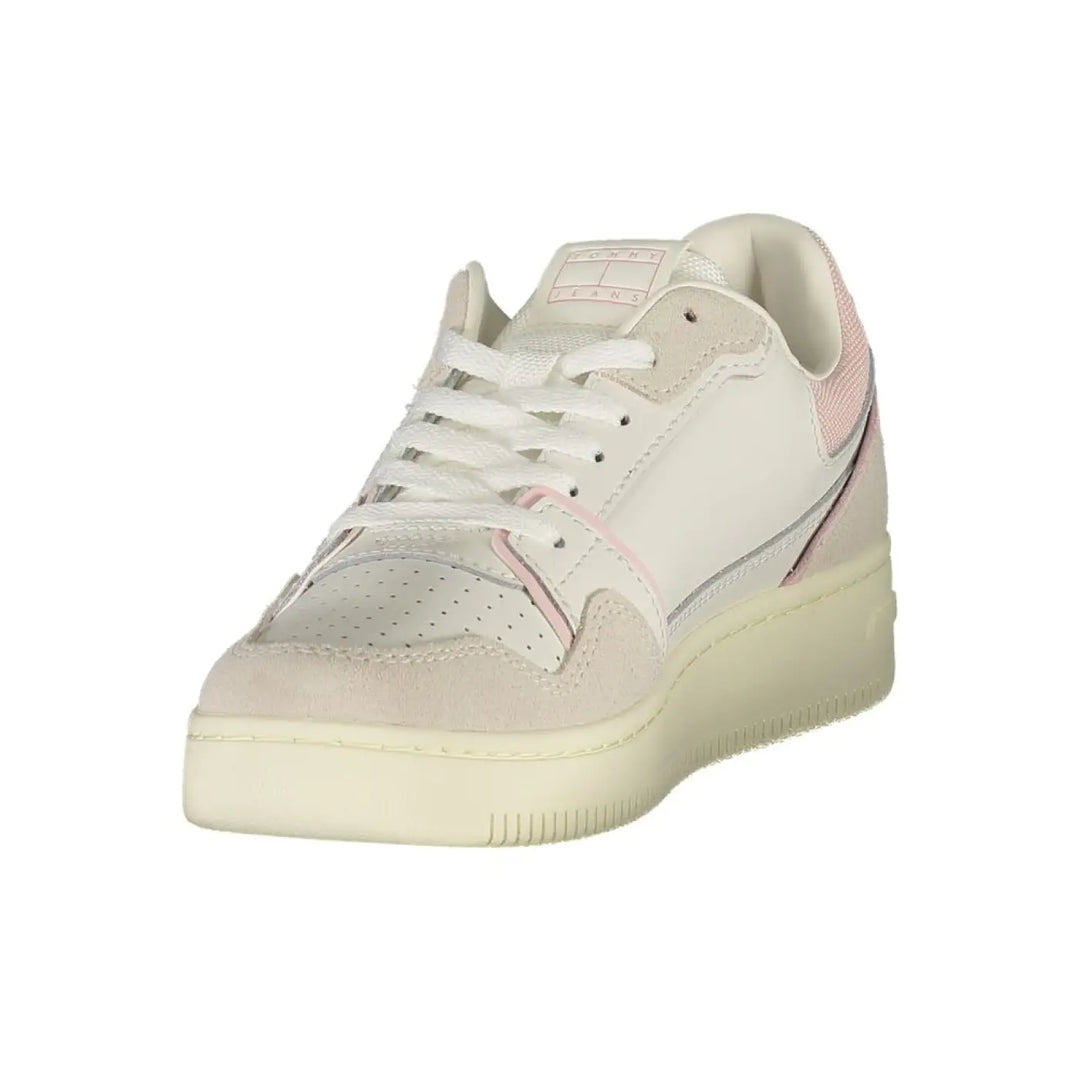 Tommy Hilfiger White Polyurethane Women Sneaker